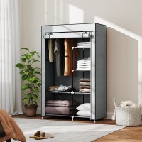 Schrank aus Stoff, Aufbewahrungslösung, 6 Regale, 1...
