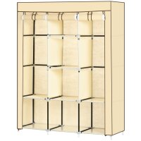 Schrank aus Stoff, Aufbewahrungslösung, 8 Regale, 2...