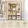 Schrank aus Stoff, Aufbewahrungslösung, 8 Regale, 2 Kleiderstangen, Beige