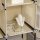 Schrank aus Stoff, Aufbewahrungslösung, 8 Regale, 2 Kleiderstangen, Beige