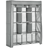 Schrank aus Stoff, Aufbewahrungslösung, 8 Regale, 2...