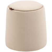 2-in-1 Hocker in Samtoptik inklusive Stauraum und...