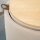 2-in-1 Hocker in Samtoptik inklusive Stauraum und abnehmbaren Deckel ?44 cm x 47,5 cm Beige