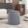 2-in-1 Hocker in Samtoptik inklusive Stauraum und abnehmbaren Deckel Ø44 cm x 47,5 cm Grau