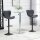 2-er-Set Barhocker Retrodesign 47 cm x 51,5 cm x 89-109 cm Schwarz