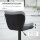 2-er-Set Barhocker Retrodesign 47 cm x 51,5 cm x 89-109 cm Schwarz
