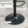 2-er-Set Barhocker Retrodesign 47 cm x 51,5 cm x 89-109 cm Schwarz
