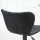 2-er-Set Barhocker Retrodesign 47 cm x 51,5 cm x 89-109 cm Schwarz