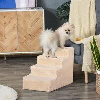 Hundetreppe 4-stufig, 35 cm Katzentreppe für Bett...