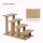 Hundetreppe 4-stufig, 35 cm Katzentreppe für Bett und Sofa, Haustiertreppe für Hunde und Katzen bis 5 kg, Plüschoptik, Beige