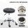 2er-Set Rollhocker höhenverstellbar, Drehhocker 48-63 cm, Arbeitshocker 360° drehbar, Bürohocker für Büro, Salon, Massage, Spa, Schwarz