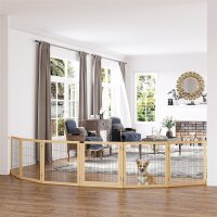 Haustiergitter Absperrgitter für Hunde, Kiefernholz,...