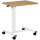 Stehpult Höhenverstellbar inkl. 4 Rollen C-Form 65 cm x 48 cm x 70-110 cm  Natur + Weiß