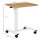 Stehpult Höhenverstellbar inkl. 4 Rollen C-Form 65 cm x 48 cm x 70-110 cm  Natur + Weiß