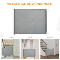 Treppenschutzgitter Metall kunststoff Grau