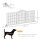 Absperrgitter für Hunde Schutzgitter Hundegitter mit Stützfüßen Treppengitter Hundeabsperrgitter Türschutzgitter für Kamin & Ofen, Kiefernholz Weiß 185 x 36 x 71 cm