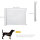 Treppenschutzgitter 115 cm Hunde Türschutzgitter Treppenschutz Sicherheitstrennwand Trennwand Türschutz ausziehbar treppenschutzrollo Rollo Einrollbar kunststoff Weiß