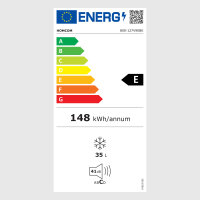 Mini-Gefrierschrank 35 L Gefrierbox elektrisch freistehend 45 W Mini Gefriertruhe Minikühlschrank 41dB -14 bis -24? 5-stufige Temperaturregelung 47 x 44,2 x 48,8 cm Schwarz