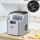 Eiswürfelmaschine Eiswürfelspender Ice-Maker 20kg/24h 2,3L Eiswürfelbereiter mit 3,2 L Wassertank, Silber