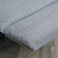 Relaxsessel Fernsehsessel mit Liegefunktion Liegesessel Sessel mit Verstellbarer Rückenlehne, Fußstütze TV-sessel mit Leinenoptik für Wohnzimmer Schlafzimmer, Hellgrau