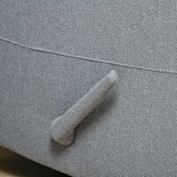 Relaxsessel Fernsehsessel mit Liegefunktion Liegesessel Sessel mit Verstellbarer Rückenlehne, Fußstütze TV-sessel mit Leinenoptik für Wohnzimmer Schlafzimmer, Hellgrau
