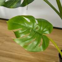 künstliche Pflanzen 110 cm künstlicher Monstera Kunstpflanzen im Topf Kunstbaum Zimmerpflanze Dekopflanze Büropflanze Kunststofftopf für drinnen und draußen