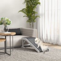 Haustierrampe mit rutschfestem Teppich 125 x 40 x 35,5cm...