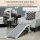 Haustierrampe mit rutschfestem Teppich 125 x 40 x 35,5cm Kiefernholz