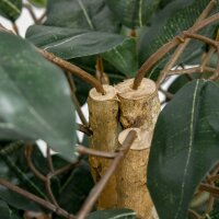 Künstlicher Ficus-baum groß 150 cm Kunstbaum, Kunstpflanze, Plastik Künstliche Pflanzen im Topf, Fake Plant wie echt für Wohnzimmer Schlafzimmer Büro Garten Moderne Dekoration Geschenk