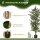 Künstlicher Ficus-baum groß 150 cm Kunstbaum, Kunstpflanze, Plastik Künstliche Pflanzen im Topf, Fake Plant wie echt für Wohnzimmer Schlafzimmer Büro Garten Moderne Dekoration Geschenk