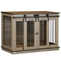 Hundekäfig mit 2 Türen, Hundebox, Transportbox...