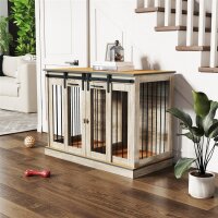 Hundekäfig mit 2 Türen, Hundebox, Transportbox...