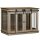 Hundekäfig mit 2 Türen, Hundebox, Transportbox für Hunde, rustikales Design, verriegelbar, Braun