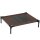 Hundeliege Outdoor, Erhöhtes Hundebett für Mittelgroße Groß Hunde, stabile Haustierliege mit Waschbares Mesh, Katzenbett Haustierbett Schlafplatz für Draußen Camping, 76 x 61 x 18 cm, Braun