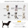 Hundeliege Outdoor, Erhöhtes Hundebett für Mittelgroße Groß Hunde, stabile Haustierliege mit Waschbares Mesh, Katzenbett Haustierbett Schlafplatz für Draußen Camping, 76 x 61 x 18 cm, Braun