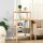 Standregal Bücherregal 4-stufiges Bambusregal Büroregal Lagerregal Aktenregal Küchenregal für Bad Küche Wohnzimmer Schlafzimmer Bambus Natur 62 x 33 x 112 cm