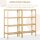 Standregal Bücherregal 4-stufiges Bambusregal Büroregal Lagerregal Aktenregal Küchenregal für Bad Küche Wohnzimmer Schlafzimmer Bambus Natur 62 x 33 x 112 cm