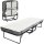 Klappbett 80x200 cm Erwachsene Gästebett Klappbar mit 10cm Dicker Schaumstoff Reisebett mit Stahlrahmen Feldbett mit Rollen bis 150 kg belastbar Einzelbett