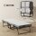 Klappbett 80x200 cm Erwachsene Gästebett Klappbar mit 10cm Dicker Schaumstoff Reisebett mit Stahlrahmen Feldbett mit Rollen bis 150 kg belastbar Einzelbett