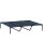 Hundebett, faltbar, Outdoor-Hundebett, erhöhter Stand, 122 cm x 92 cm x 23 cm, Blau + Schwarz