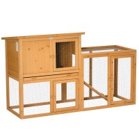 Kleintierstall mit Freigehege, herausnehmbare Bodenwanne,...