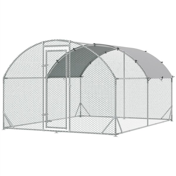 Gehege für Kleintiere, Outdoor-Freilaufgehege für Hühner, Kaninchen, Enten, stabile Konstruktion, Stahl und Oxford-Stoff