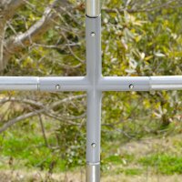 Gehege für Kleintiere, Outdoor-Freilaufgehege für Hühner, Kaninchen, Enten, stabile Konstruktion, Stahl und Oxford-Stoff