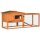 Kleintierstall Kleintierkäfig Kleintierhaus mit Asphaltdach Tannenholz Orange