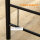 Bistro-Set Esstisch Küchentisch mit Stühlen Set, 1 Tisch, 2 Stühle, 80 cm x 53 cm x 74,5 cm, Schwarz