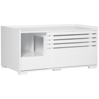 Katzenschrank mit 2 Regalen 2-in-1 Design Magnettür...
