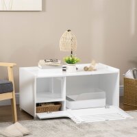Katzenschrank mit 2 Regalen 2-in-1 Design Magnettür...