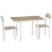 2-teilige Sitzgruppe, Klappbarer Esstisch mit 2...