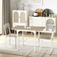 2-teilige Sitzgruppe, Klappbarer Esstisch mit 2...
