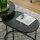 2er-Set Couchtisch, Ovaler und runder Kaffeetisch, stapelbar, Marmoroptik, MDF, Metall, Ø50 x 50,5H cm, Schwarz